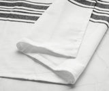Black Kitchen Towels - Striped Tea Towels