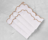 Scalloped Napkins - Cloth Napkins for Wedding