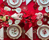 Red Scalloped Napkins