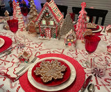 Red Scalloped Napkins