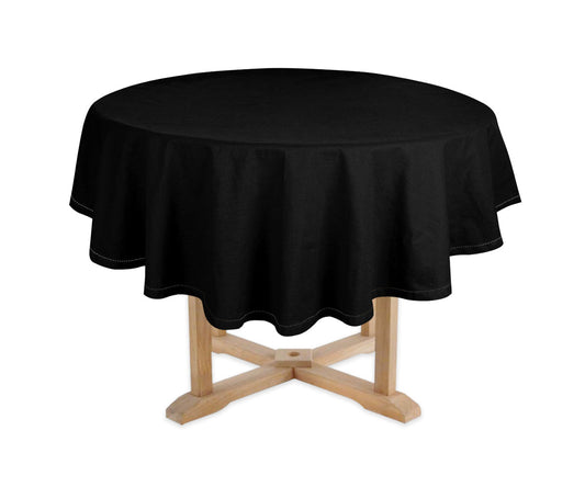 Black Circle Tablecloth