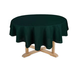 Green Tablecloth Round - Hemstitched