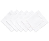 Hemstitch Cocktail Napkins - Set of 12