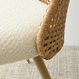 Nice Rattan Upholstered Dining Chair (Set of 6)