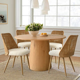 Nice Rattan Upholstered Dining Chair (Set of 4)