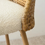 Nice 27" Rattan Upholstered Counter Stool (Set of 2)