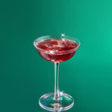 Vintage Crystal Coupe Glasses, Set of 2 (8 OZ)
