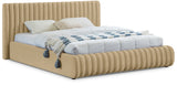 Nico Bed - Luxurious Upholstered Modern Bed with Deep Channel Tufting for Elegant Bedroom Style