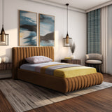 Nico Bed - Luxurious Upholstered Modern Bed with Deep Channel Tufting for Elegant Bedroom Style