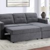 Noah Flippable, Convertible Storage Sleeper Chofa, Gray