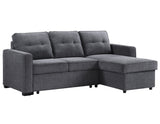 Noah Flippable, Convertible Storage Sleeper Chofa, Gray