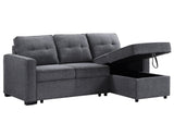 Noah Flippable, Convertible Storage Sleeper Chofa, Gray