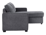 Noah Flippable, Convertible Storage Sleeper Chofa, Gray