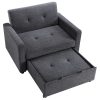 Noah Convertible Sleeper Chair-and-a-Half, Gray
