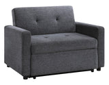 Noah Convertible Sleeper Chair-and-a-Half, Gray