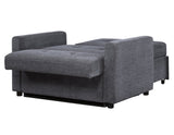 Noah Convertible Sleeper Chair-and-a-Half, Gray