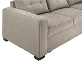 Noah Flippable, Convertible Storage Sleeper Chofa, Tan