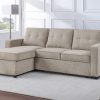 Noah Flippable, Convertible Storage Sleeper Chofa, Tan