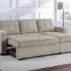 Noah Flippable, Convertible Storage Sleeper Chofa, Tan
