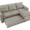 Noah Flippable, Convertible Storage Sleeper Chofa, Tan
