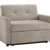 Noah Convertible Sleeper Chair-and-a-Half, Tan