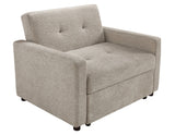 Noah Convertible Sleeper Chair-and-a-Half, Brown