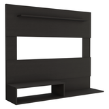 Tuhome Being Floating Entertainment Center with Superior Shelf, Lower Shelf, Wall Mounted TV Panel for Screens up to 55 Inches, Modern Space-Saving Media Organizer for Movies, Consoles and Living Room Essentials