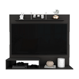 Tuhome Being Floating Entertainment Center with Superior Shelf, Lower Shelf, Wall Mounted TV Panel for Screens up to 55 Inches, Modern Space-Saving Media Organizer for Movies, Consoles and Living Room Essentials