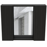 Tuhome Artemisa Medicine Cabinet with Integrated Mirror, Six Interior Storage Shelves, Secure Double-Door Design, Space-Saving Wall Cabinet for Organized Bathrooms and Daily Essentials.