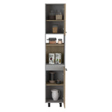 TUHOME Tall Kitchen Pantry Cabinet with Double Doors and Six Spacious Shelves for Enhanced Home Organization Featuring Modern Design, Ample Storage Capacity and Durable Engineered Wood Construction for Functional Culinary Spaces