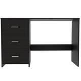 Three-Drawer Writing Desk With Compact Design and Ample Storage