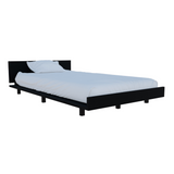Tuhome Kaia Twin Bed Base with Integrated Headboard, Modern Supportive Platform Design, Elegant Minimalist Structure for Comfortable Rest and Stylish Bedroom Upgrades, Durable Freestanding Frame for Daily Use