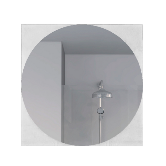 Salerno Mirror, Square Shape, Sandblasting Borders