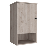 St. Angelo Medicine Cabinet with Single-Door Compartment, Two Interior Shelves, Lower Open Storage Shelf and Modern Wall-Mounted Design for Organized Bathroom Essentials, Daily Convenience and Space-Saving Home Functionality