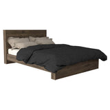Tuhome Galanto Full Size Bed Base with Integrated Headboard, Sturdy Frame Support, Modern Bedroom Furniture Upgrade for Comfortable Rest and Enhanced Room Organization, Durable Construction for Long-Term Use