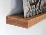 Vinyl Record Floating Shelf in Oak