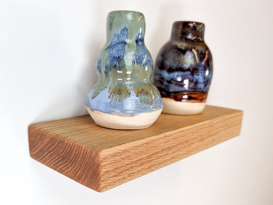 Thick Oak Floating Shelf 6-10 Inch