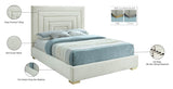 Nora Velvet Bed - Sumptuous Glamorous Design with Deep Channel Tufting and Customizable Legs