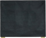 Nora Velvet Bed - Sumptuous Glamorous Design with Deep Channel Tufting and Customizable Legs