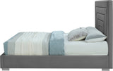 Nora Velvet Bed - Sumptuous Glamorous Design with Deep Channel Tufting and Customizable Legs
