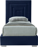 Nora Velvet Bed - Sumptuous Glamorous Design with Deep Channel Tufting and Customizable Legs