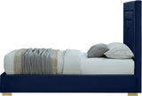 Nora Velvet Bed - Sumptuous Glamorous Design with Deep Channel Tufting and Customizable Legs
