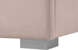Nora Velvet Bed - Sumptuous Glamorous Design with Deep Channel Tufting and Customizable Legs