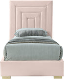 Nora Velvet Bed - Sumptuous Glamorous Design with Deep Channel Tufting and Customizable Legs