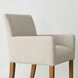North Modern Linen Upholstered Armchair (Set of 2)
