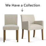 North Modern Linen Upholstered Armchair (Set of 2)
