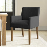 North Modern Linen Upholstered Armchair (Set of 2)
