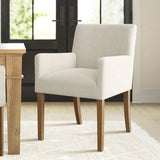 North Modern Linen Upholstered Armchair (Set of 2)