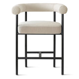New York 24" Boucle Counter Stool with Arms (1-Piece)
