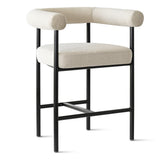 New York 24" Boucle Counter Stool with Arms (1-Piece)